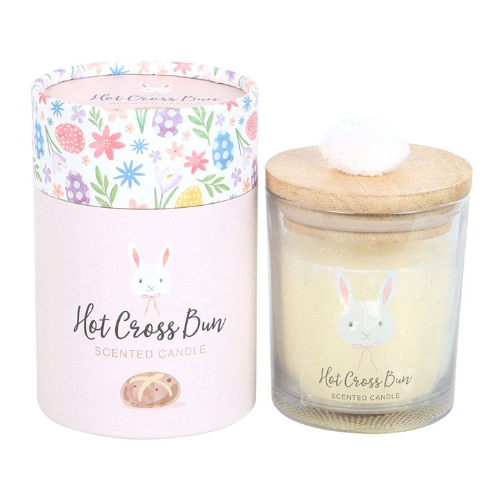 Hot Cross Bun Candle